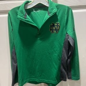 3/4 zip Notre Dame Under Armour polo